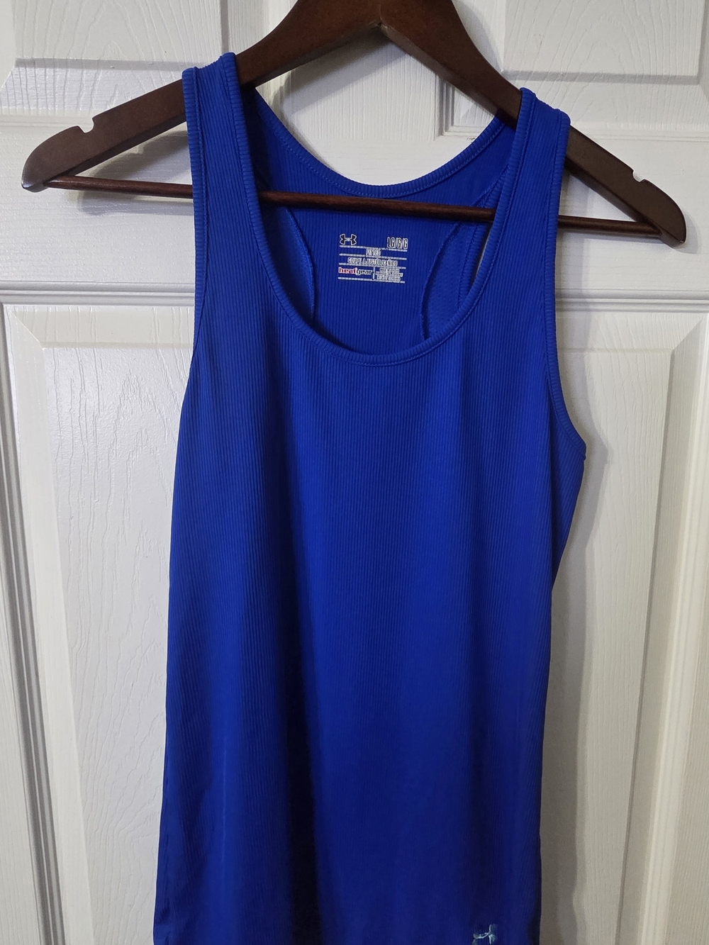 Under Armour Blue Ribbed Racerback Tank Top